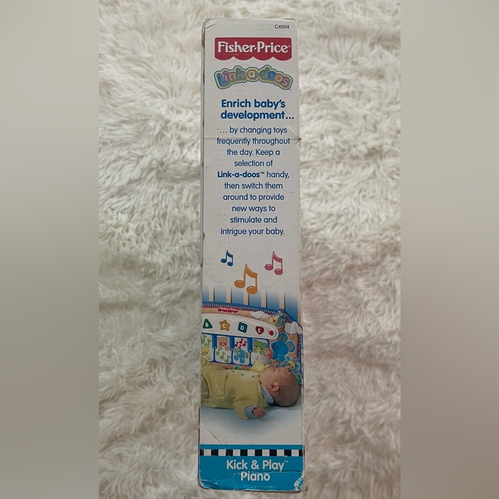 Fisher-Price Kick & Play Piano - Link-a-doos Baby Toy (Birth+) - Picture 5 of 5